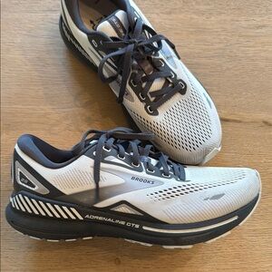 Brooks Men's Adrenaline GTS 23 Running Shoes Oyster Ebony Alloy